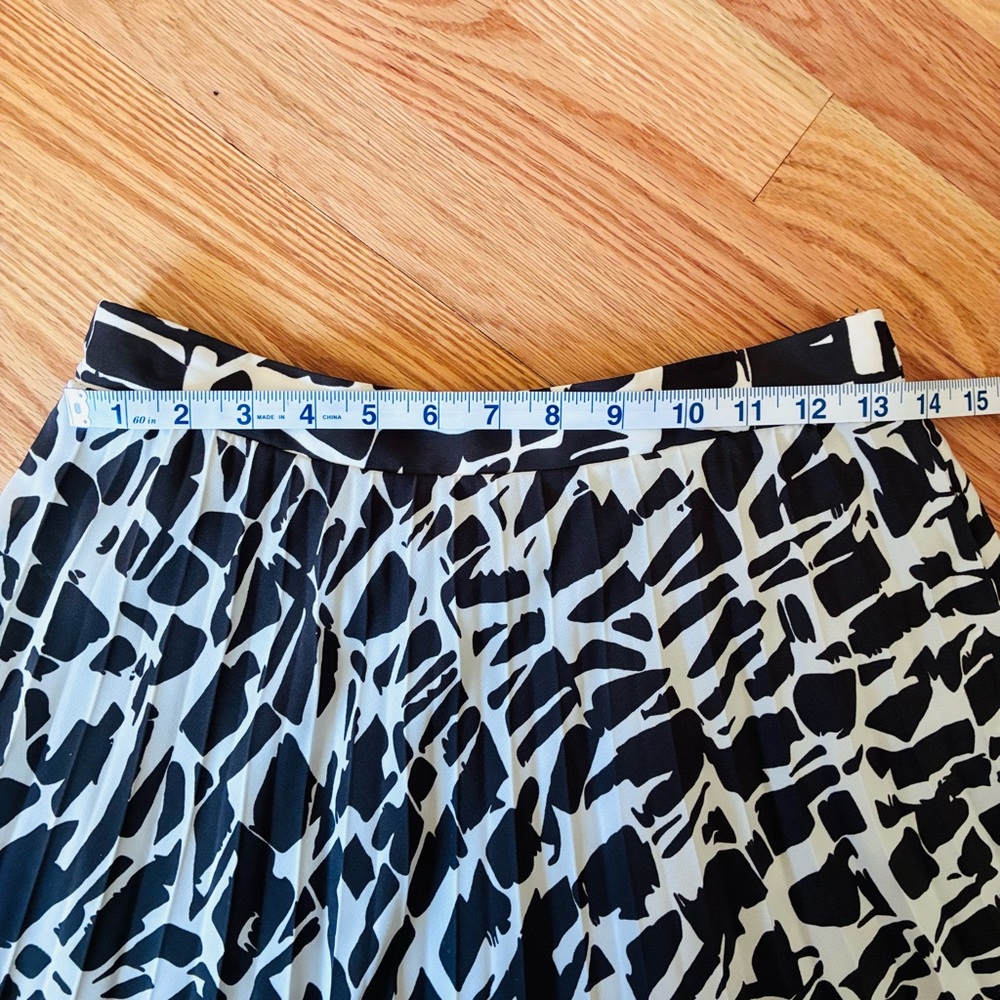Anthropologie Maeve Asymmetrical Black and White Skirt - Picture 7 of 9